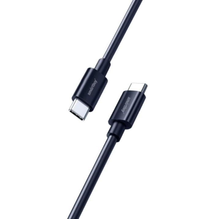 Кабель SmartBuy USB Type-C - USB Type-C 1м, черный