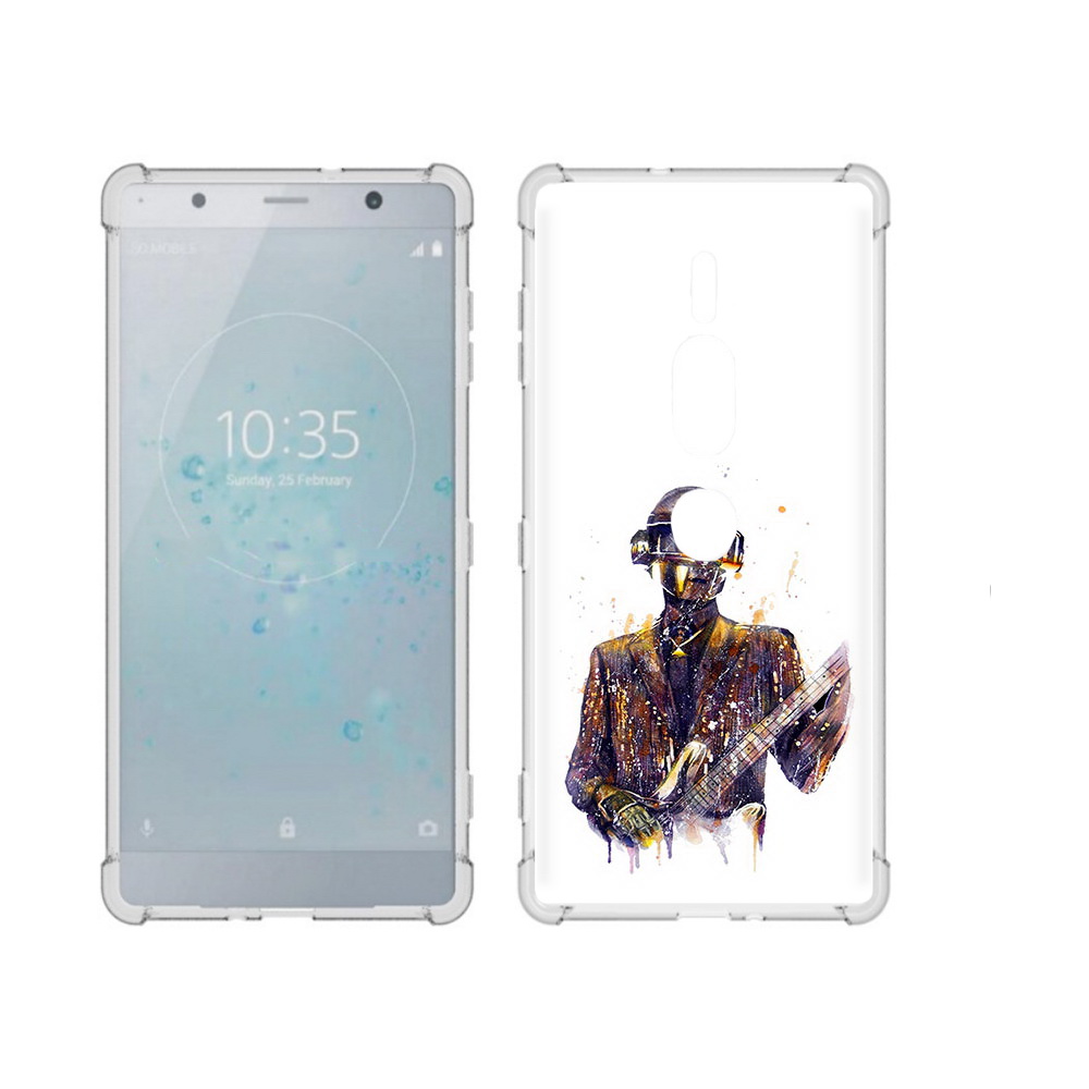 

Чехол MyPads Tocco для Sony Xperia XZ2 Premium космо-гитарист, Прозрачный, Tocco