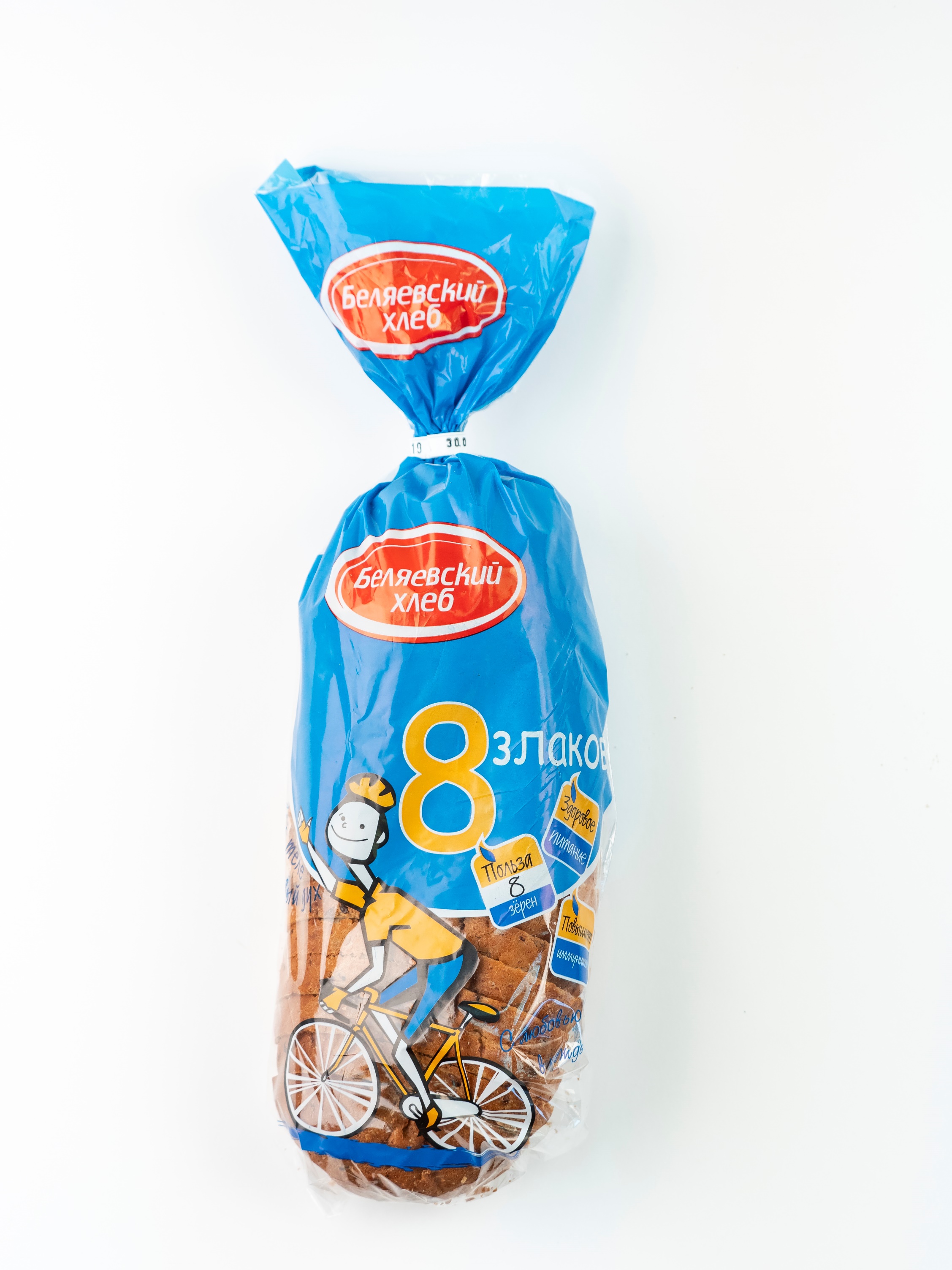 

Хлеб белый Беляевские продукты 8 злаков злаки BIO 200 г, 8 злаков