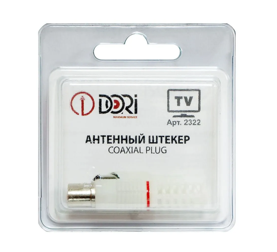 Антенный коннектор Dori TV - F-plug ТВ DORI 866000594