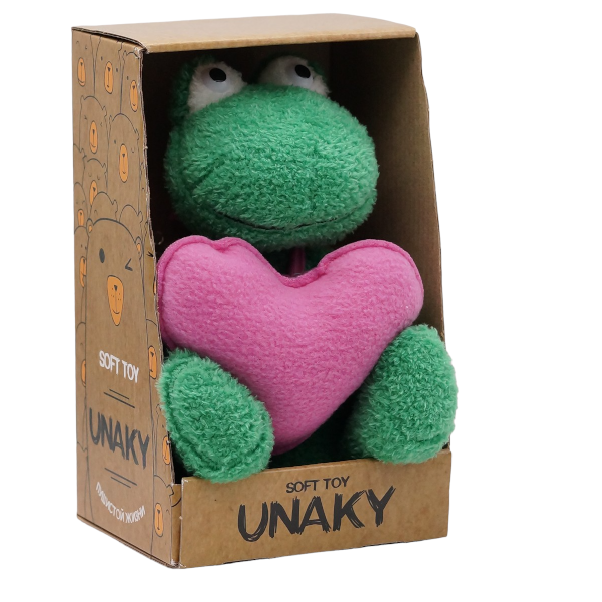 

Мягкая игрушка Unaky Soft Toy лягушка 20-24 см 0973520-33K зеленый, Лягушка Синдерелла