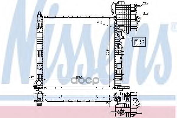

NS62559A радиатор системы охлаждения MB Vito All 97-03