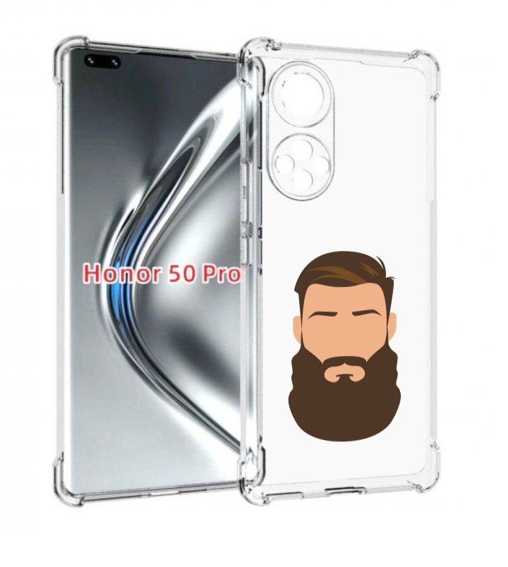 

Чехол бампер MyPads густая-борода для Honor 50 Pro/Nova 9, Прозрачный, Tocco
