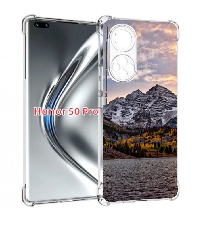 

Чехол бампер MyPads горы-колорадо для Honor 50 Pro/Nova 9, Прозрачный, Tocco