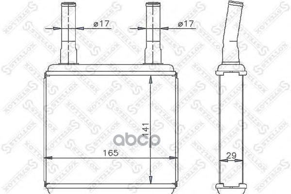 

Радиатор отопителя Hyundai Excel II/Pony II/III all 86-95