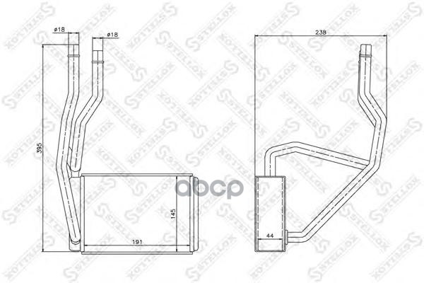 

10-35132-SX радиатор печки Ford Fiesta/ Fusion all 01>