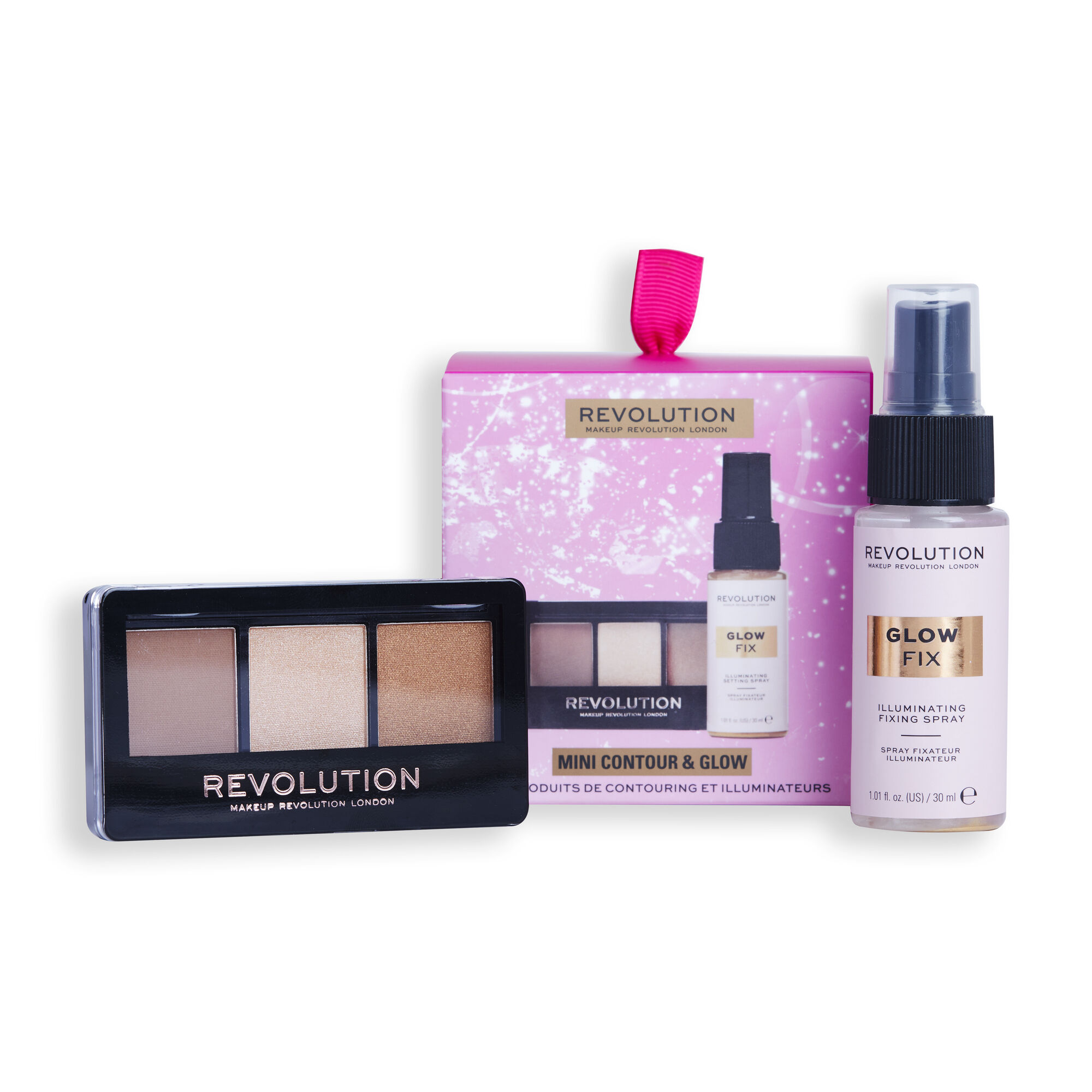 Набор подарочный Makeup Revolution Mini Contour Glow physicians formula палетка для контуринга bronze booster glow boosting strobe and contour palette 9 г