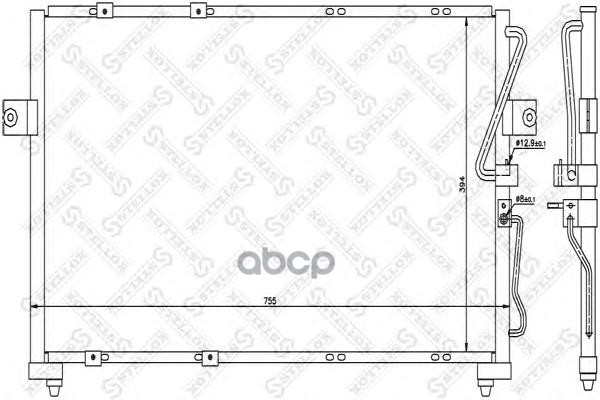 

10-45112-SX =NS94418 [OK53E61481A] радиатор кондиционера Kia Carnival 2.5/2.9CRDi 01>