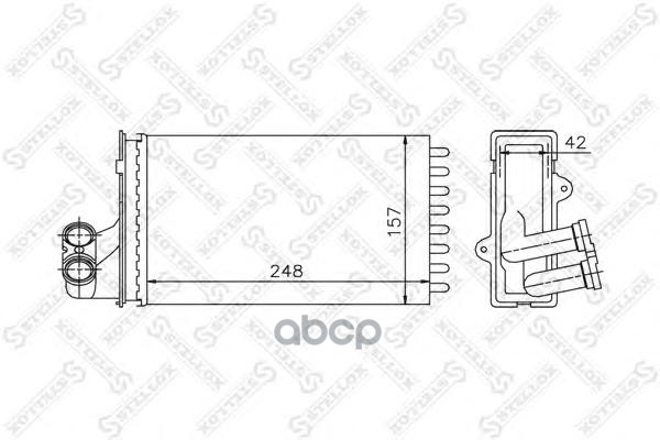 

10-35013-SX радиатор печки Peugeot 405/406 all 92>