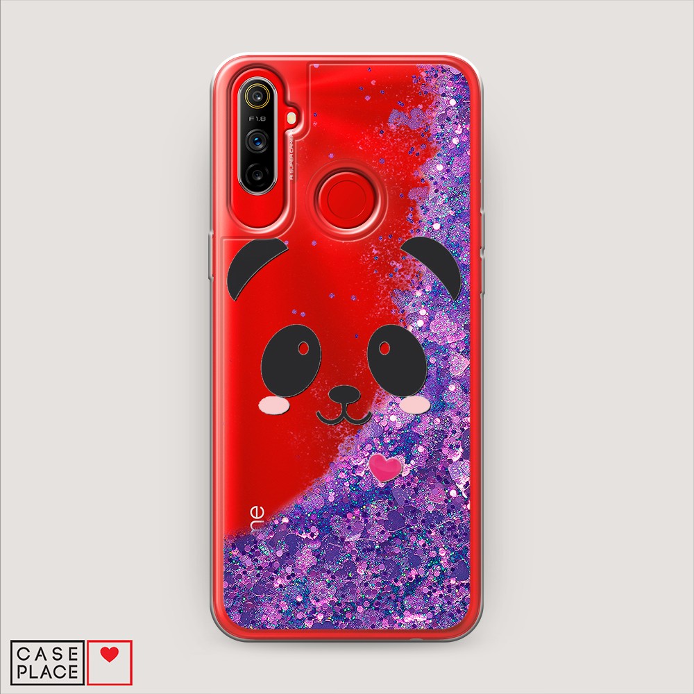 

Чехол Awog на Realme C3 "Влюбленный панда контур", Разноцветный, 253092-1