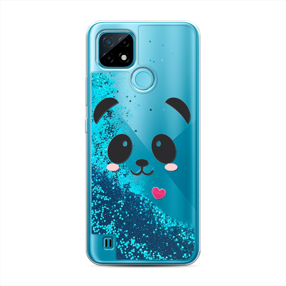 

Чехол Awog на Realme C21 "Влюбленный панда контур", Разноцветный, 254993-1