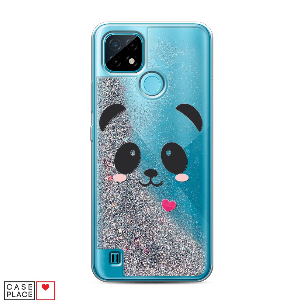 

Чехол Awog на Realme C21 "Влюбленный панда контур", Разноцветный, 254991-1