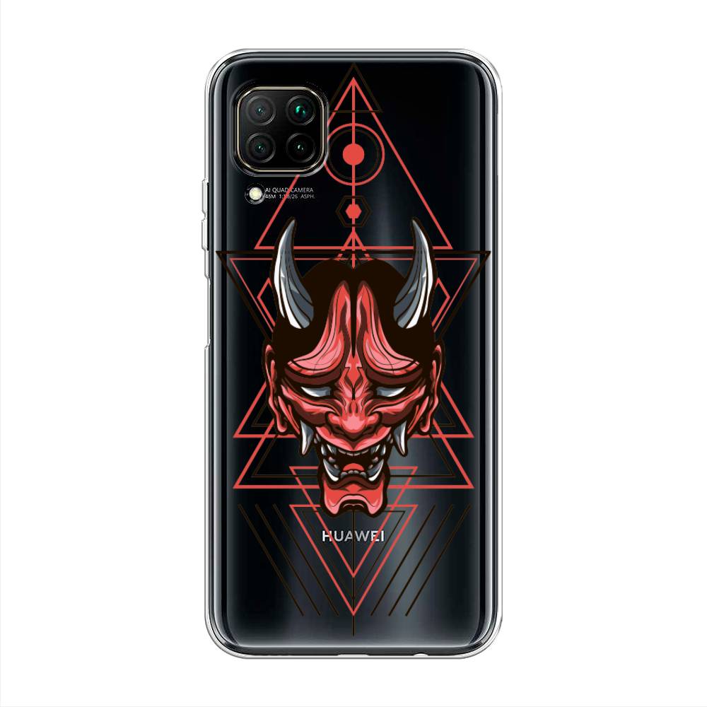 

Чехол на Huawei Nova 6 SE "Hanya Oni mask", Серый;красный;черный, 611750-4