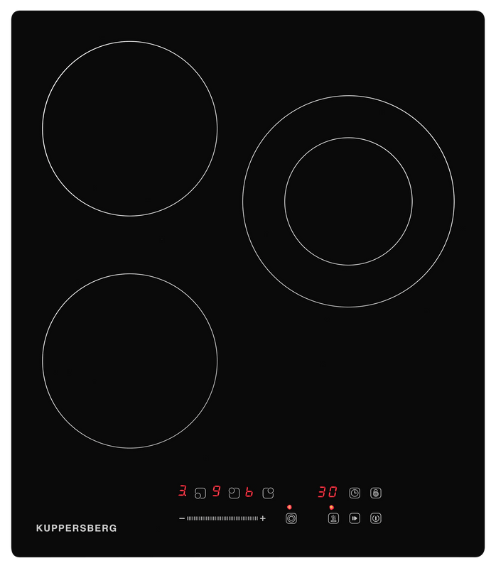 фото Встраиваемая варочная панель электрическая kuppersberg ecs 403 black