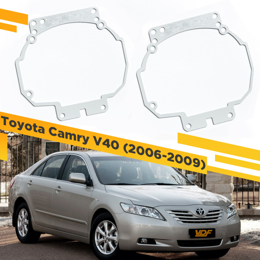 

Рамки для замены линз в фарах Toyota Camry V40 2006-2009 VDF 019 TCV40-019, TCV40-019