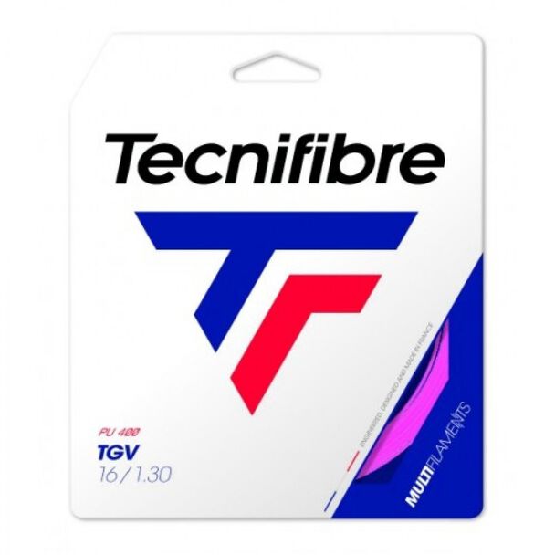 фото Струна для тенниса tecnifibre 12m tgv 01gtg, pink, 1.30