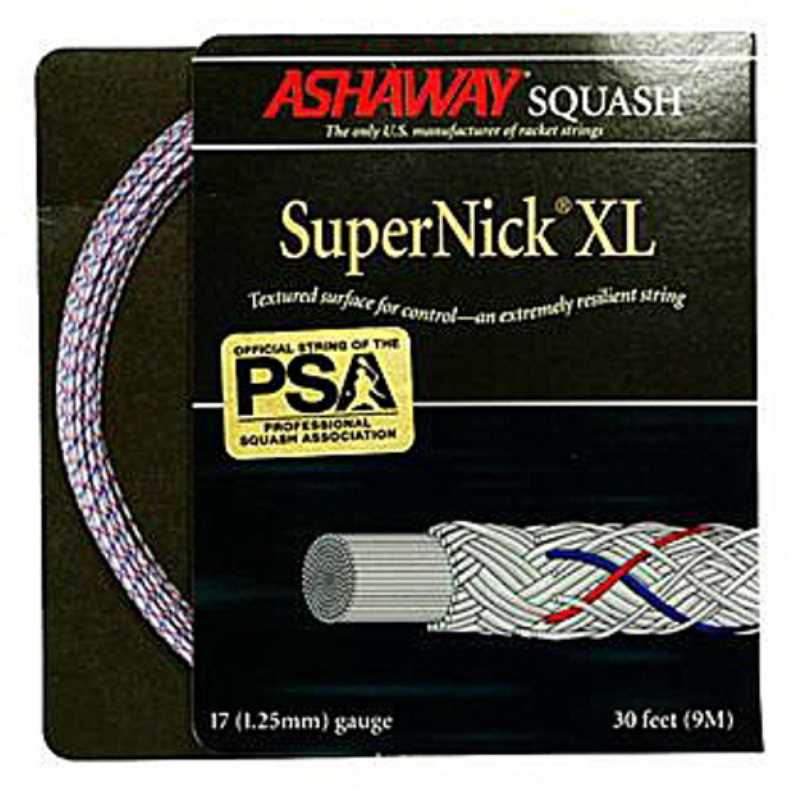 Струна для сквоша Ashaway 9m SuperNick XL A10996, White/Blue, 1.25