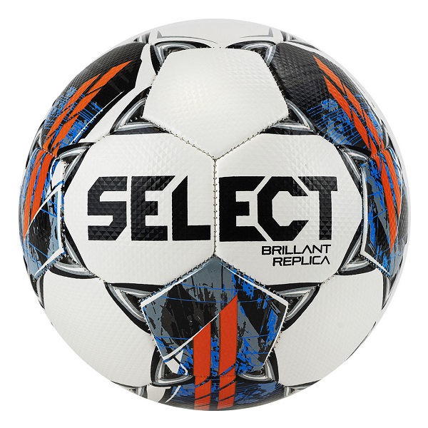 фото Мяч для футбола select brillant replica 812622-001, white/blue/orange, 4