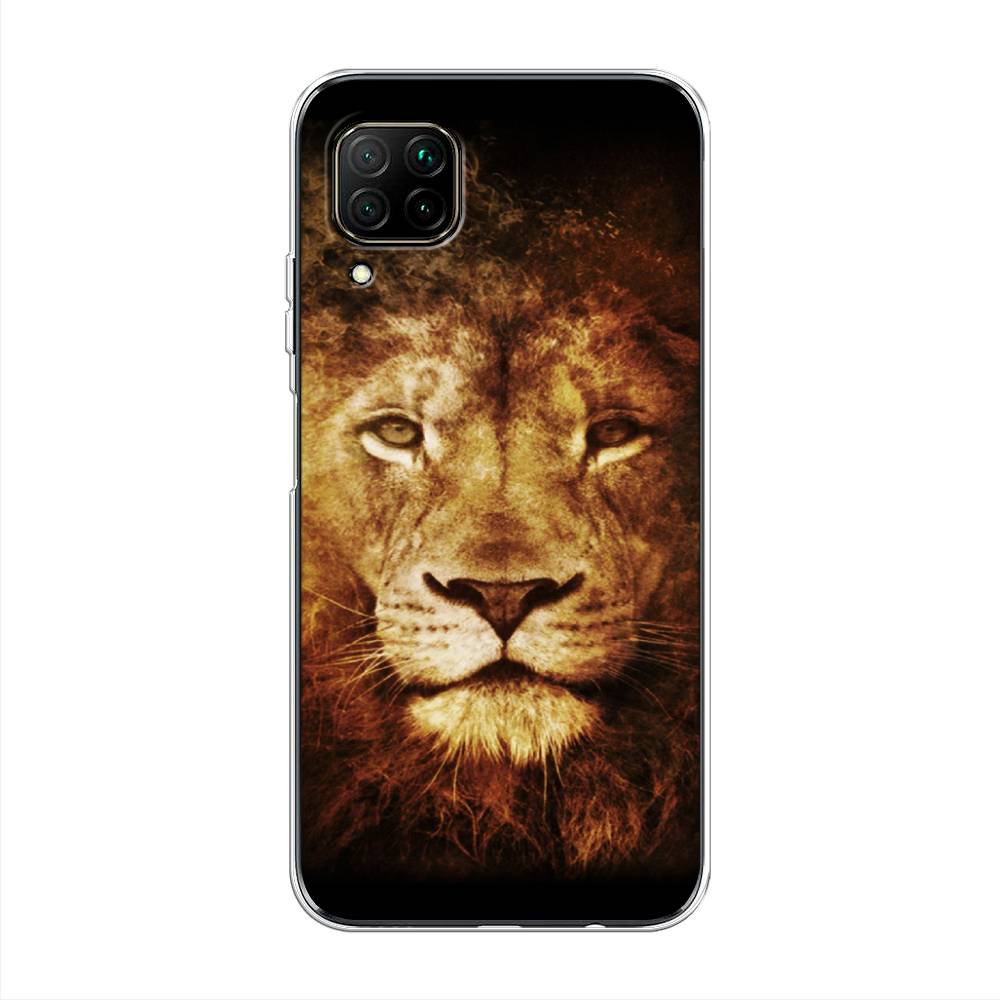 

Чехол на Huawei Nova 6 SE "Лев", Черный;коричневый;желтый, 611750-6