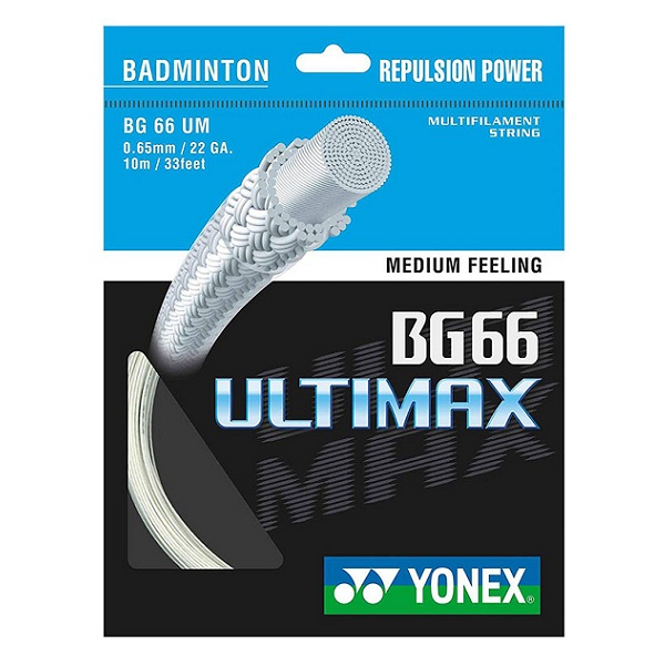 фото Струна для бадминтона yonex 10m bg-66 ultimax, white