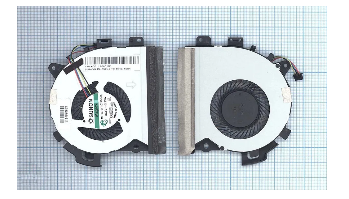 

Кулер для ноутбука Vbparts Asus Essential PU551JD (100122224V)