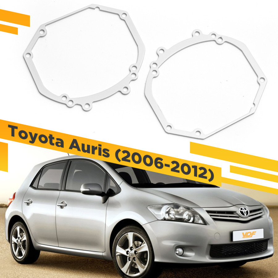 

Рамки для замены линз в фарах Toyota Auris 2006-2012 VDF 011 TAUR-011, TAUR-011