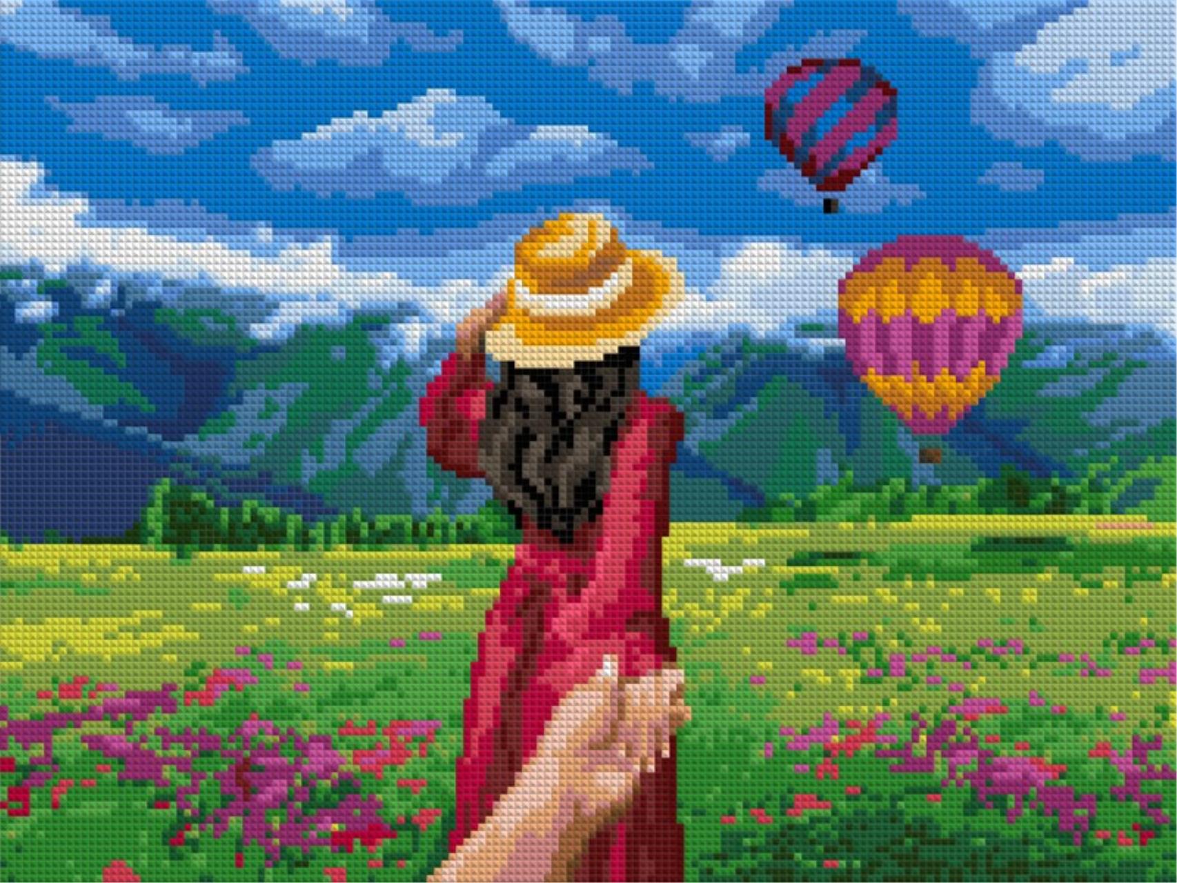 

Алмазная мозаика Lori Горные просторы, 30x40 см, Горные просторы