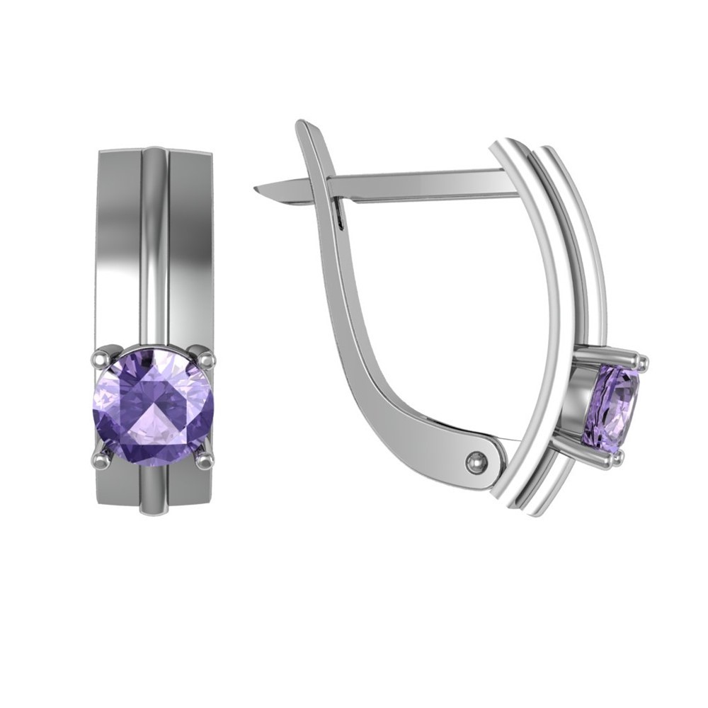 

Серьги из серебра ПРИВОЛЖСКИЙ ЮВЕЛИР 361099-AM56, аметист, 361099-AM56