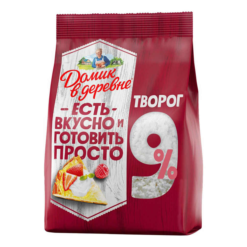 Творог рассыпчатый Домик в Деревне 9% БЗМЖ 435 г