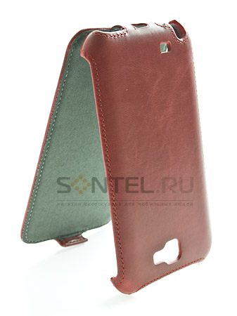 фото Чехол-книжка stl light vintage для samsung galaxy n7100 note 2 красный