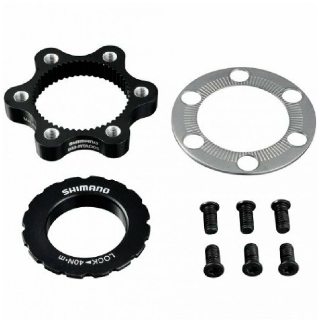 

Адаптер диск торм, переходник, с CenterLock на 6 болт, SM-RTAD05, Черный