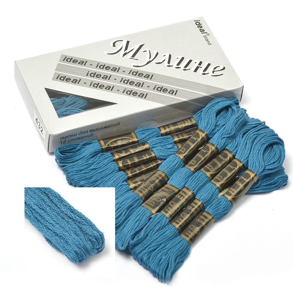 

Нитки IDEAL 100% хлопок, 24х8 м, цвет 340, 100% хлопок, 24х8 м, цвет 340