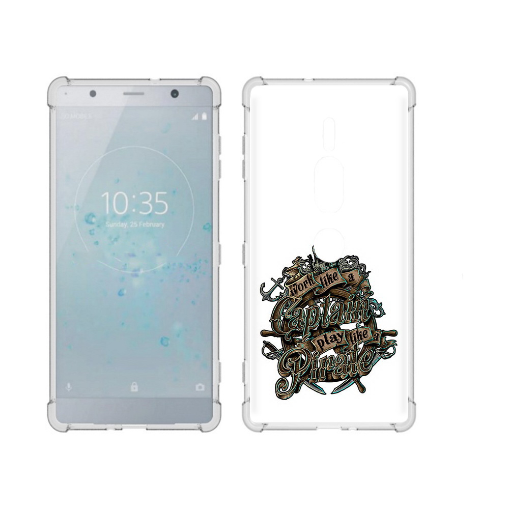 

Чехол MyPads Tocco для Sony Xperia XZ2 Premium капитан пиратов, Прозрачный, Tocco