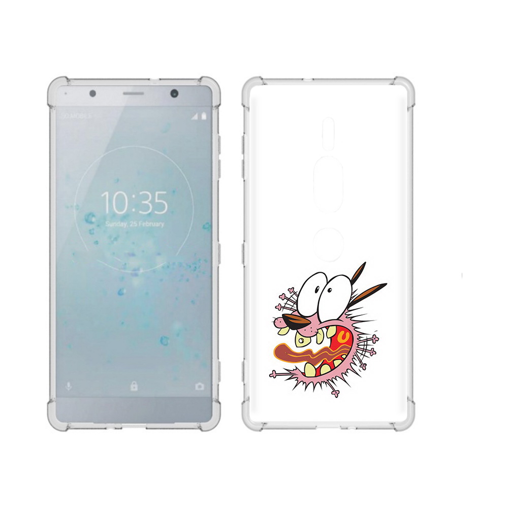 

Чехол MyPads Tocco для Sony Xperia XZ2 Premium испуганный бобик, Прозрачный, Tocco
