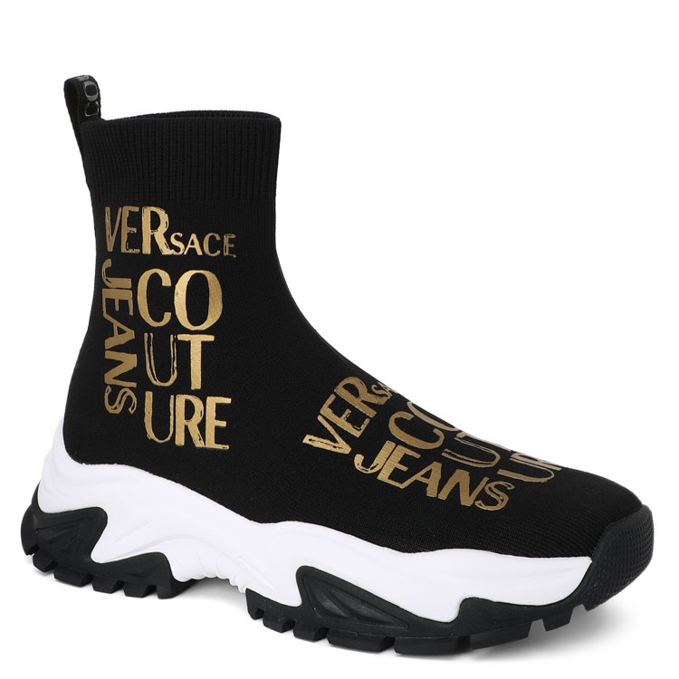 Кроссовки женские Versace Jeans Couture 74VA3SVA черные 37 EU