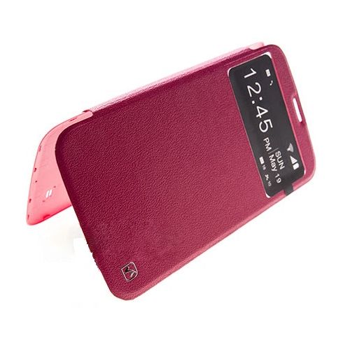 Футляр-книга боковой Hoco IRIS View для Samsung Galaxy i9200 Mega 63 red 250₽