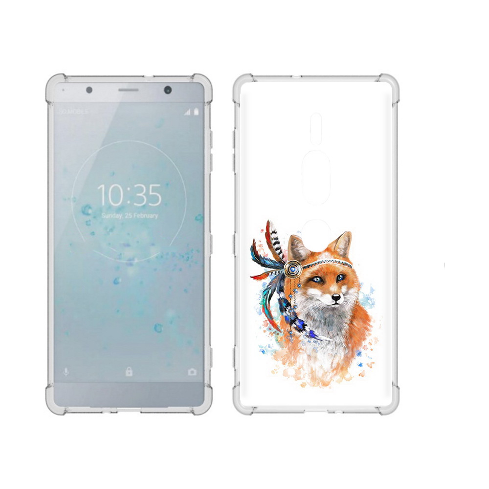

Чехол MyPads Tocco для Sony Xperia XZ2 Premium инду лиса, Прозрачный, Tocco