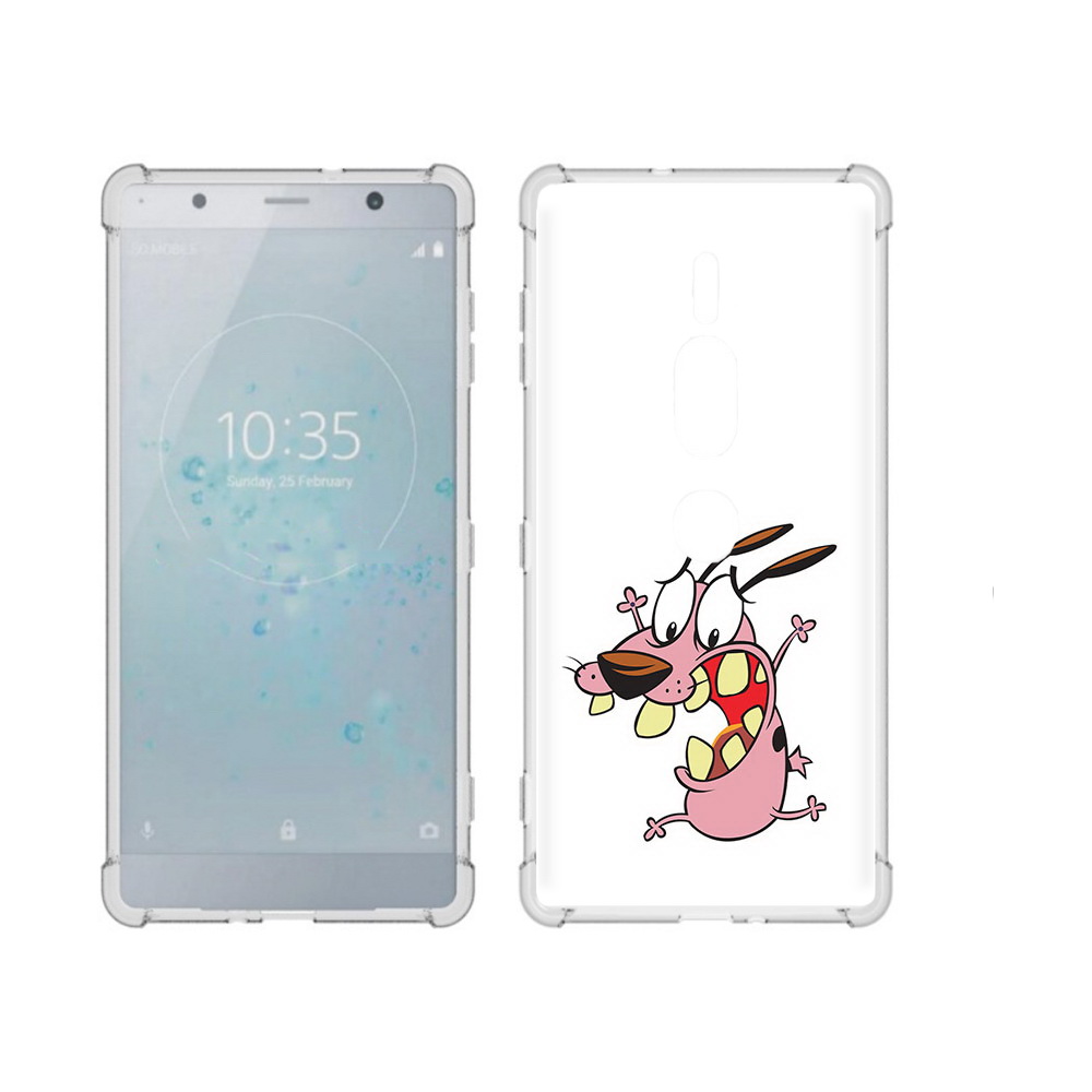 

Чехол MyPads Tocco для Sony Xperia XZ2 Premium зубастый бобик, Прозрачный, Tocco