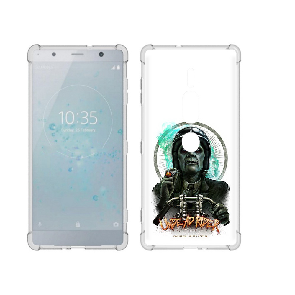 

Чехол MyPads Tocco для Sony Xperia XZ2 Premium зеленый мужчина с сигаретой на мотоцикле, Прозрачный, Tocco
