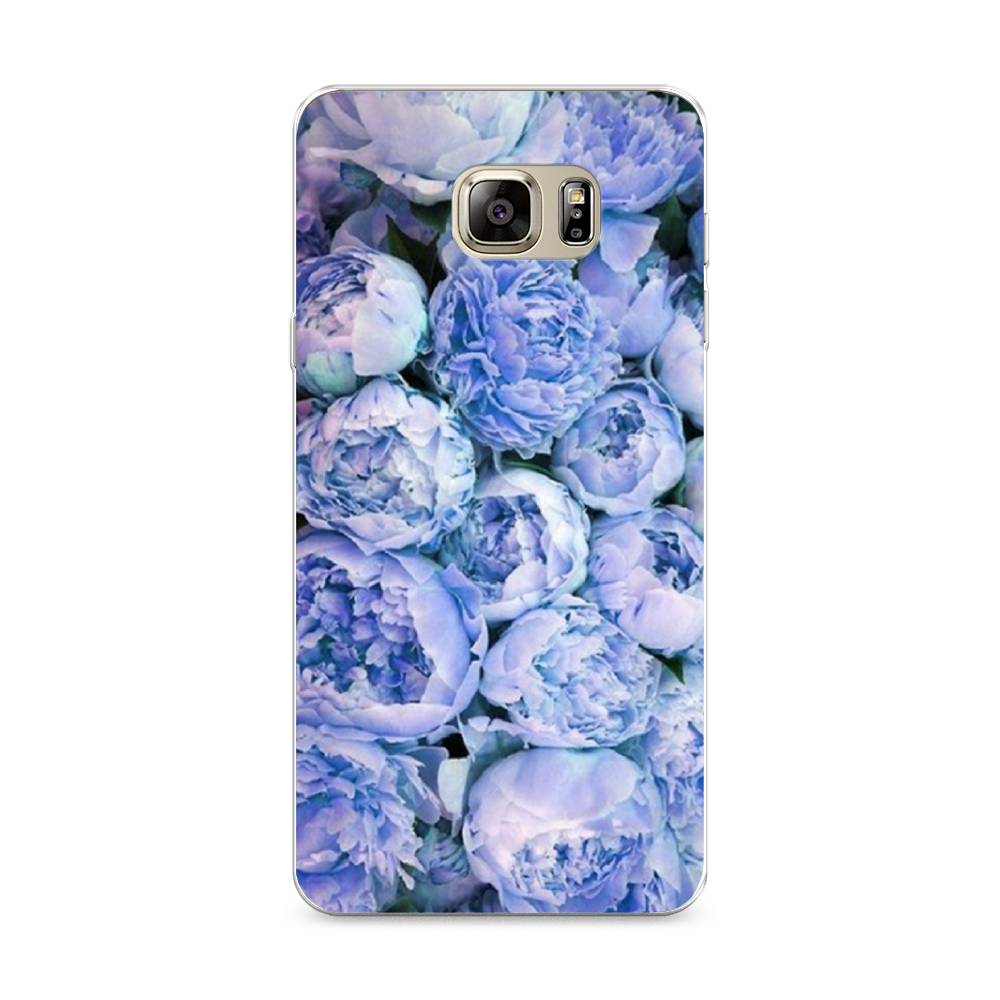 

Чехол Awog на Samsung Galaxy Note 5 / Самсунг Note 5 "Пионы голубые", Голубой, 23550-8