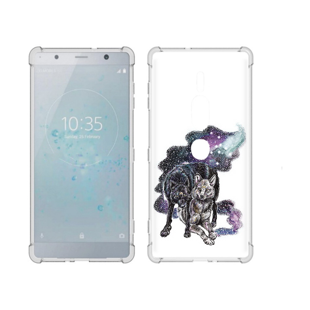 

Чехол MyPads Tocco для Sony Xperia XZ2 Premium звездные волки, Прозрачный, Tocco