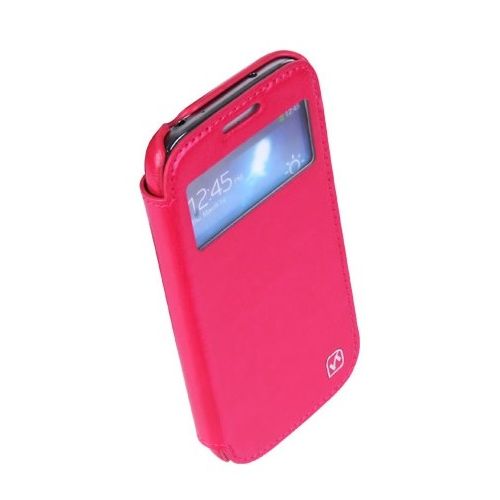 

Футляр-книга боковой Hoco Crystal View для Samsung Galaxy i9500 S4 red rose, Розовый
