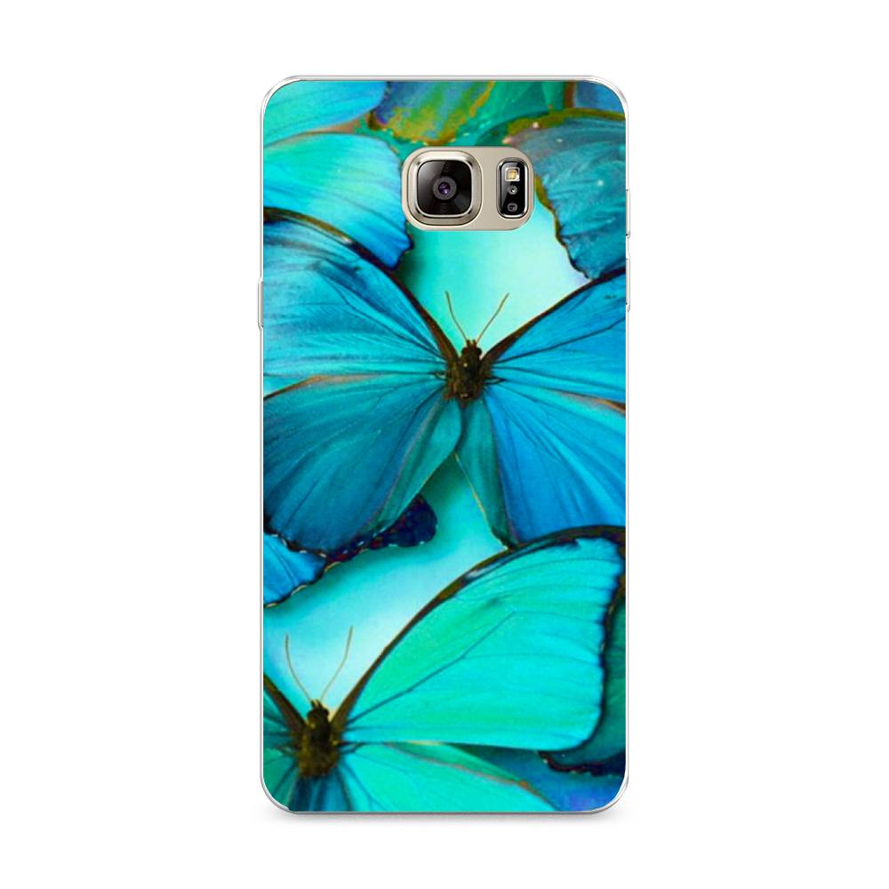 фото Чехол awog "неоновые бабочки" для samsung galaxy note 5