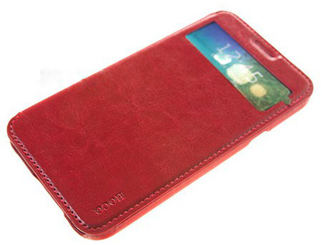 

Футляр-книга боковой Hoco Crystal Classic для Samsung Galaxy E7 красный