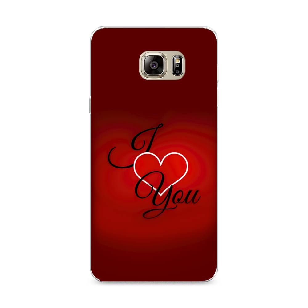 

Чехол Awog на Samsung Galaxy Note 5 / Самсунг Note 5 "I love you 3", Красный;черный, 23550-6