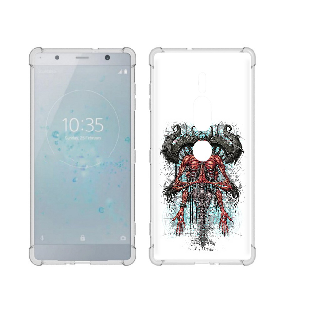 

Чехол MyPads Tocco для Sony Xperia XZ2 Premium дьявол, Прозрачный, Tocco