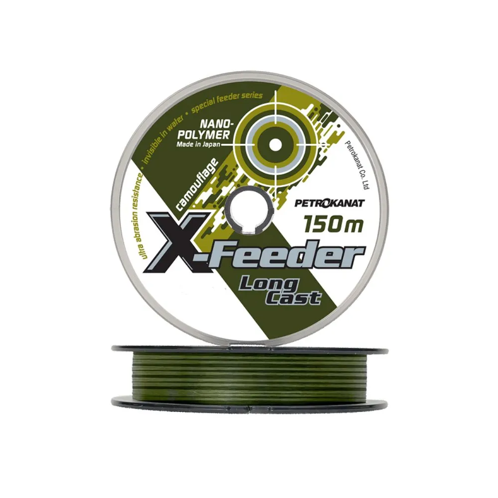 

Монофильная леска для рыбалки Petrokanat X-Feeder (3 / 0.28 / 7 / 3 / camouflage (3 штуки), Зеленый, X-Feeder