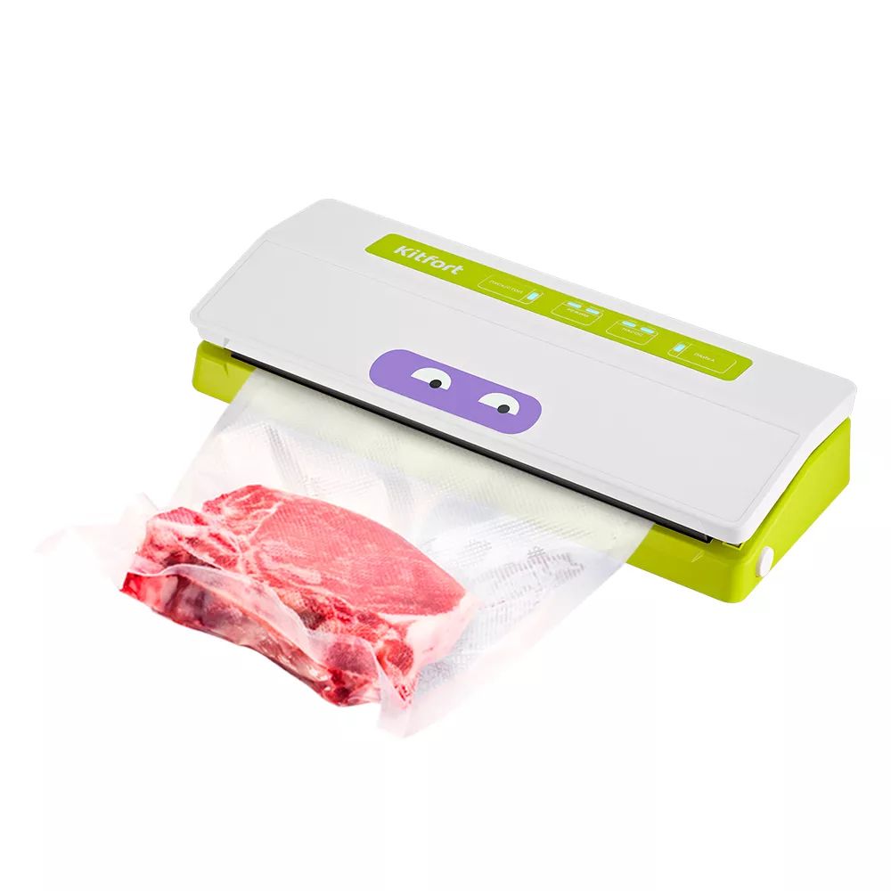 Вакуумный упаковщик Kitfort КТ-1523-2 белый, зеленый