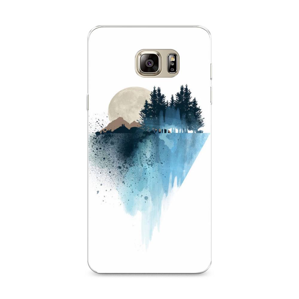 

Чехол Awog на Samsung Galaxy Note 5 / Самсунг Note 5 "Горы 5", Голубой, 23550-4