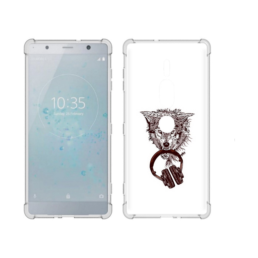 

Чехол MyPads Tocco для Sony Xperia XZ2 Premium дикий волк, Прозрачный, Tocco